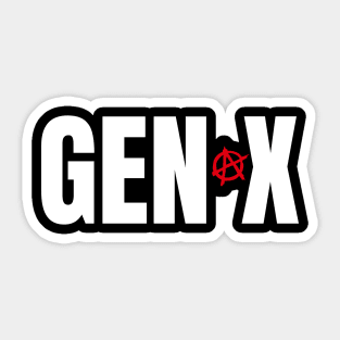 Gen X Sticker